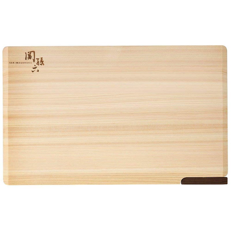 Kai KAI AP5226 Cutting Board Seki Magoroku Cypress L 15.4 x 9.4 inches (390 x 240 mm) with Stand Made in Japan Dishwasher Safe - Image 1